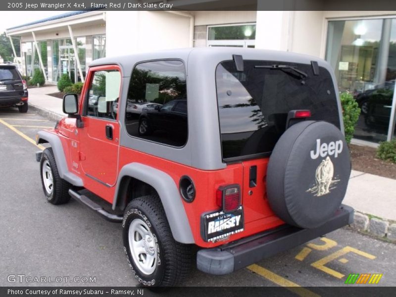 Flame Red / Dark Slate Gray 2005 Jeep Wrangler X 4x4