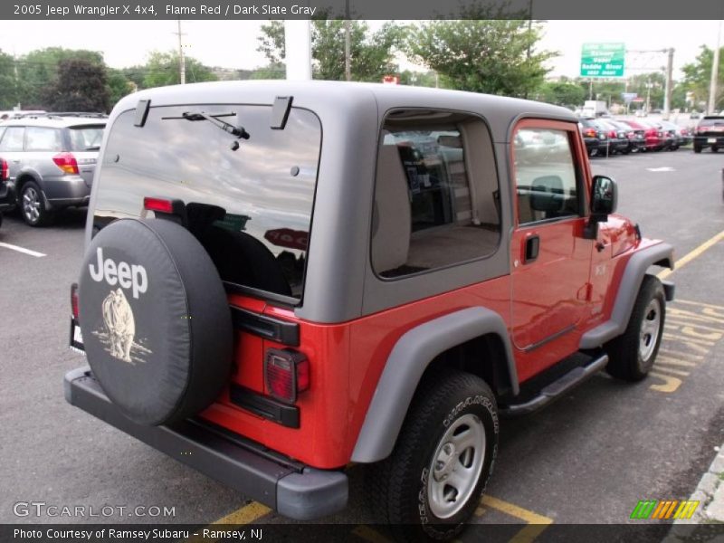 Flame Red / Dark Slate Gray 2005 Jeep Wrangler X 4x4
