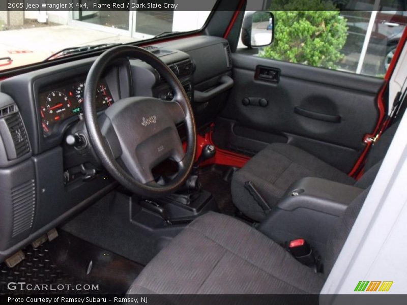 Flame Red / Dark Slate Gray 2005 Jeep Wrangler X 4x4