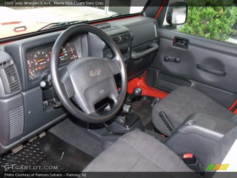 Flame Red / Dark Slate Gray 2005 Jeep Wrangler X 4x4