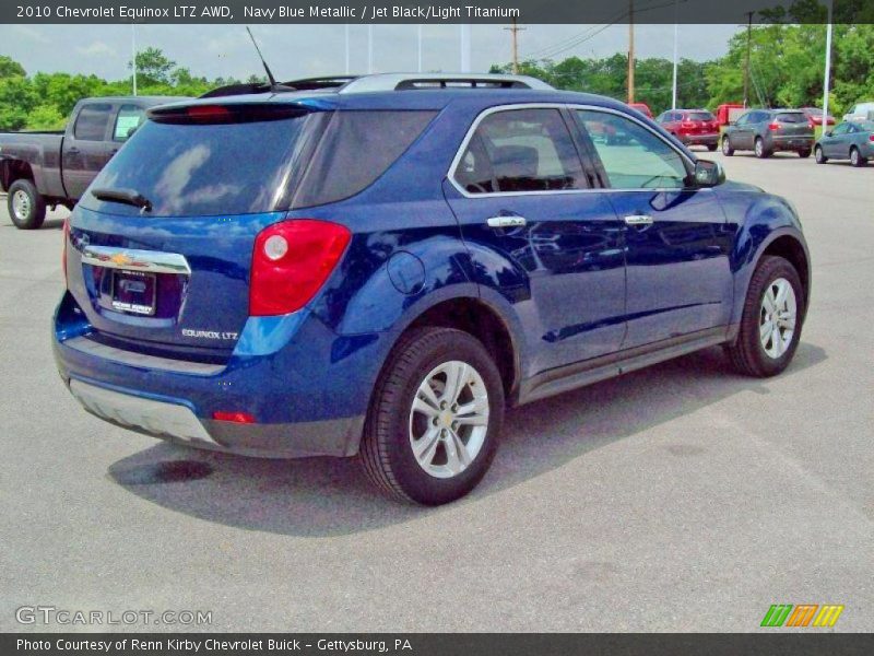 Navy Blue Metallic / Jet Black/Light Titanium 2010 Chevrolet Equinox LTZ AWD