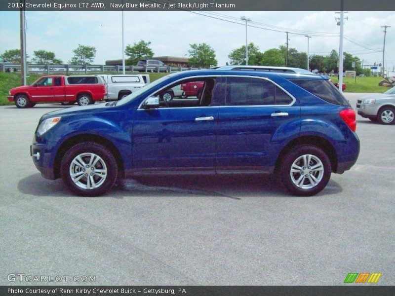Navy Blue Metallic / Jet Black/Light Titanium 2010 Chevrolet Equinox LTZ AWD