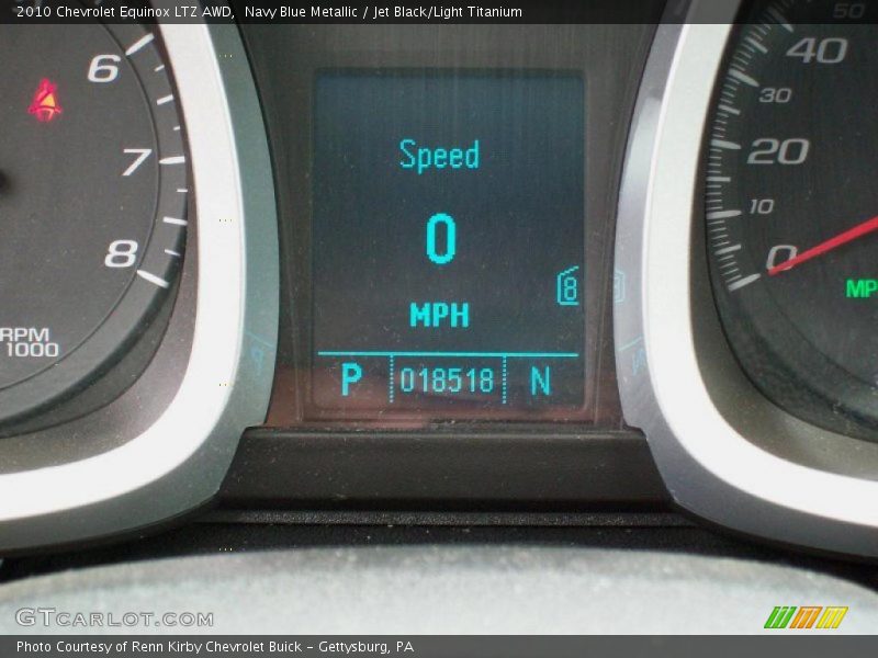 Navy Blue Metallic / Jet Black/Light Titanium 2010 Chevrolet Equinox LTZ AWD