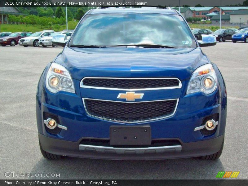 Navy Blue Metallic / Jet Black/Light Titanium 2010 Chevrolet Equinox LTZ AWD