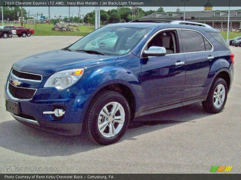 Navy Blue Metallic / Jet Black/Light Titanium 2010 Chevrolet Equinox LTZ AWD