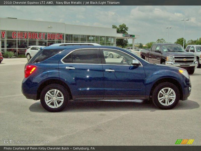 Navy Blue Metallic / Jet Black/Light Titanium 2010 Chevrolet Equinox LTZ AWD