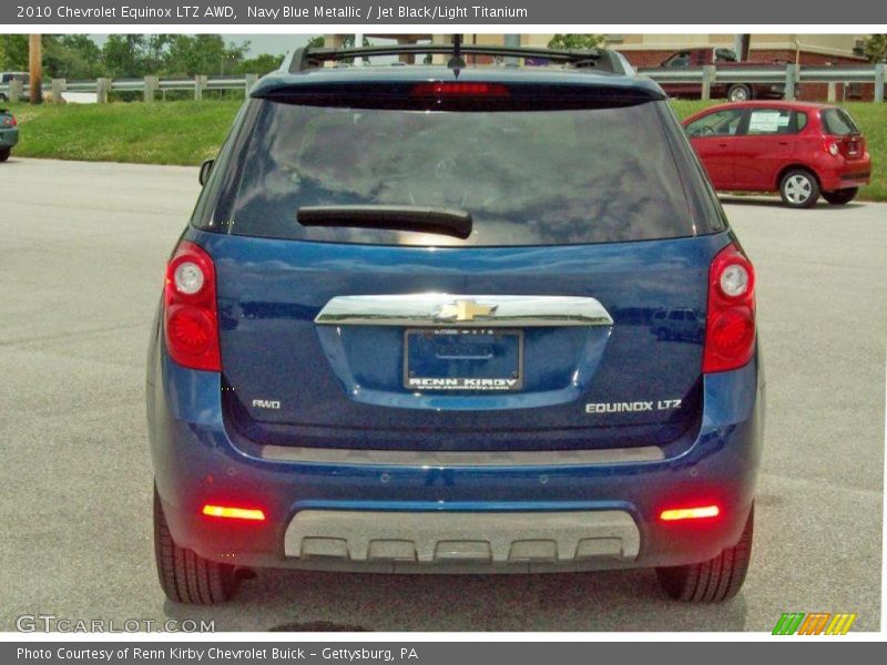 Navy Blue Metallic / Jet Black/Light Titanium 2010 Chevrolet Equinox LTZ AWD