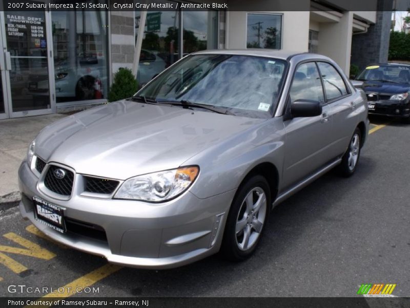 Crystal Gray Metallic / Anthracite Black 2007 Subaru Impreza 2.5i Sedan