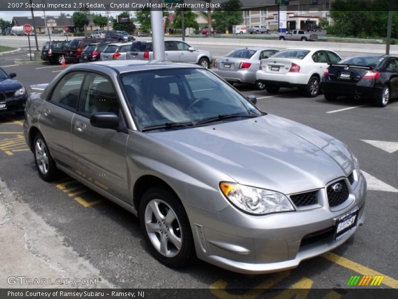 Crystal Gray Metallic / Anthracite Black 2007 Subaru Impreza 2.5i Sedan