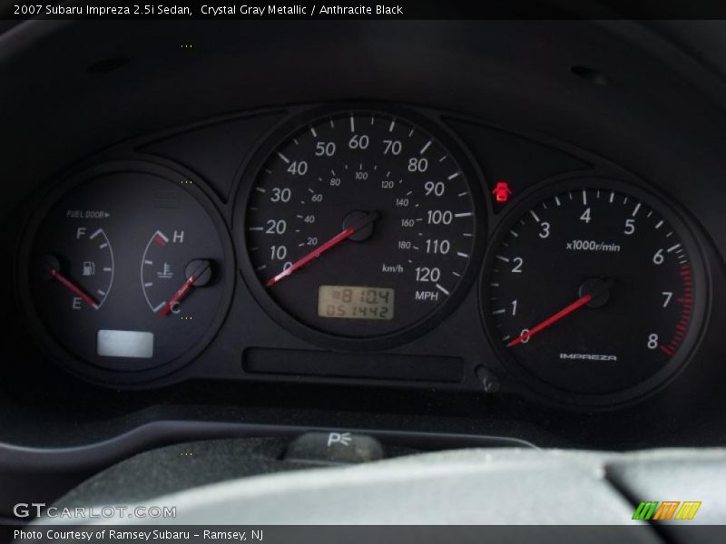 Crystal Gray Metallic / Anthracite Black 2007 Subaru Impreza 2.5i Sedan