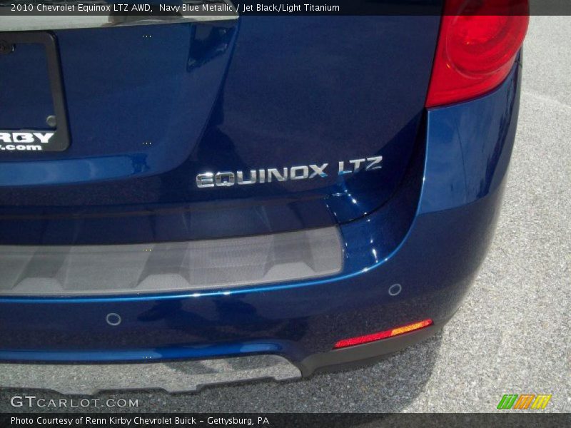 Navy Blue Metallic / Jet Black/Light Titanium 2010 Chevrolet Equinox LTZ AWD