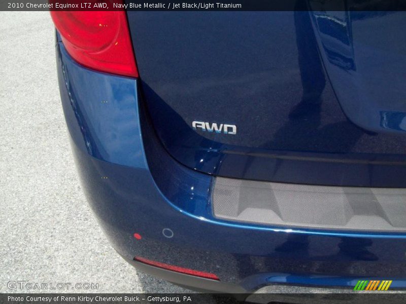 Navy Blue Metallic / Jet Black/Light Titanium 2010 Chevrolet Equinox LTZ AWD