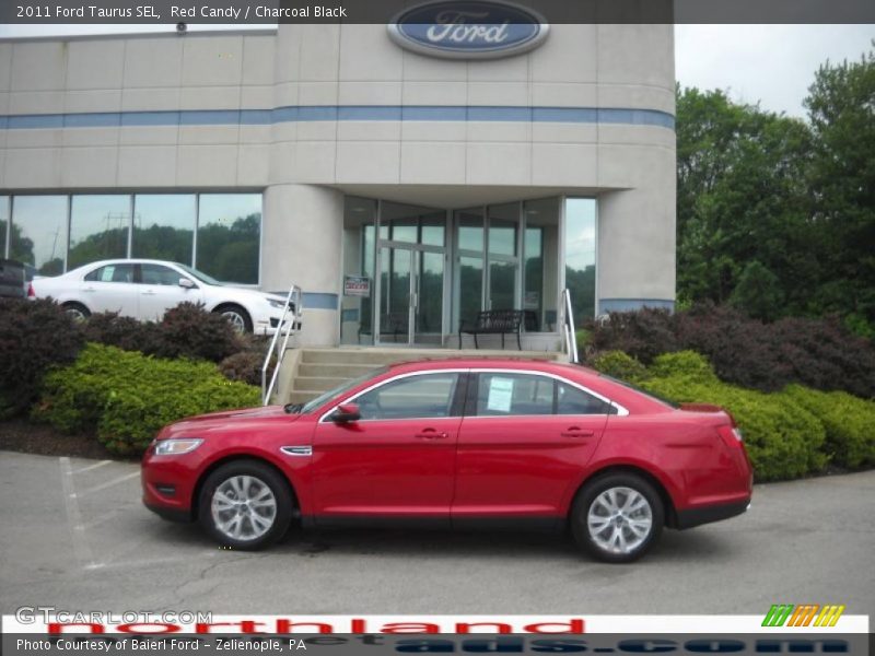 Red Candy / Charcoal Black 2011 Ford Taurus SEL