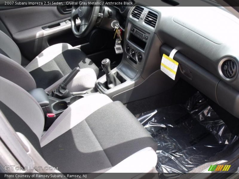 Crystal Gray Metallic / Anthracite Black 2007 Subaru Impreza 2.5i Sedan
