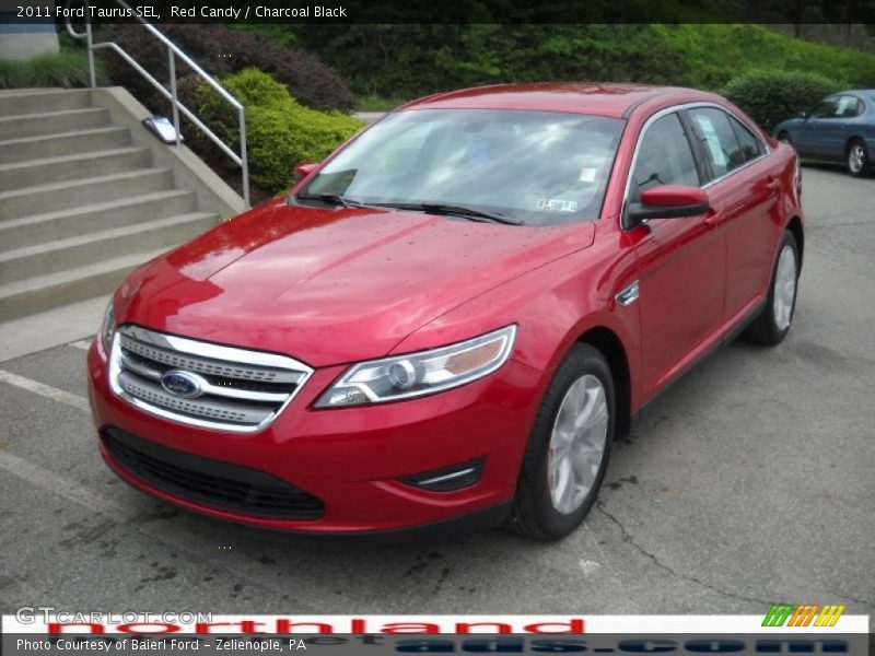Red Candy / Charcoal Black 2011 Ford Taurus SEL