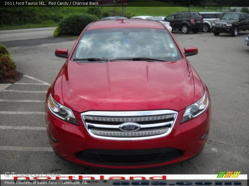 Red Candy / Charcoal Black 2011 Ford Taurus SEL