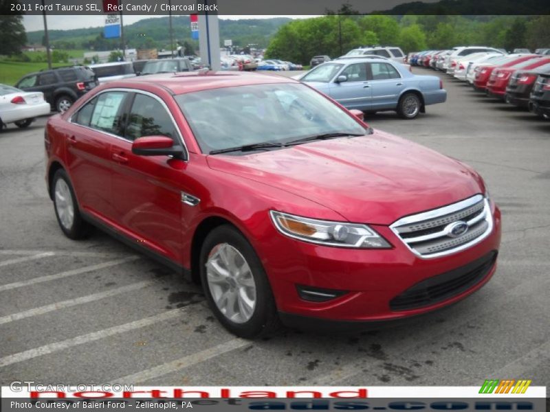 Red Candy / Charcoal Black 2011 Ford Taurus SEL