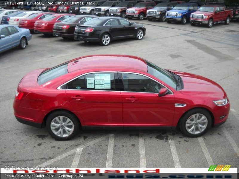 Red Candy / Charcoal Black 2011 Ford Taurus SEL