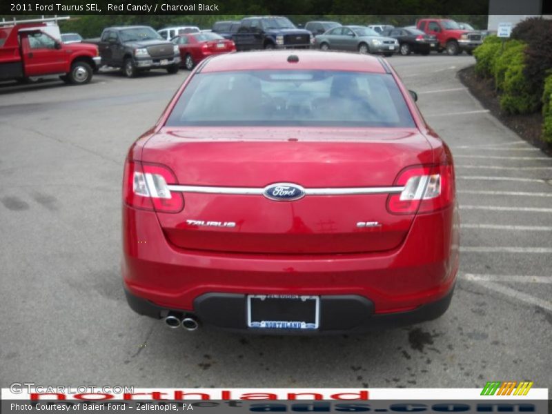 Red Candy / Charcoal Black 2011 Ford Taurus SEL
