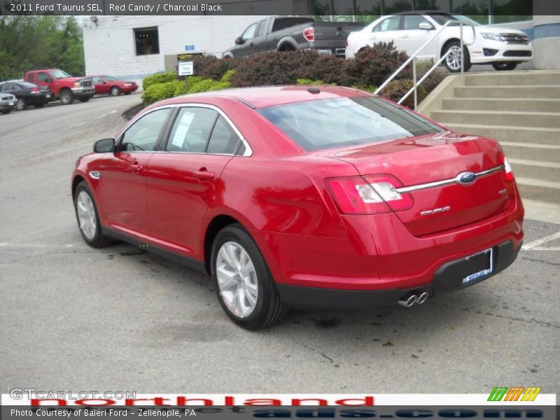 Red Candy / Charcoal Black 2011 Ford Taurus SEL