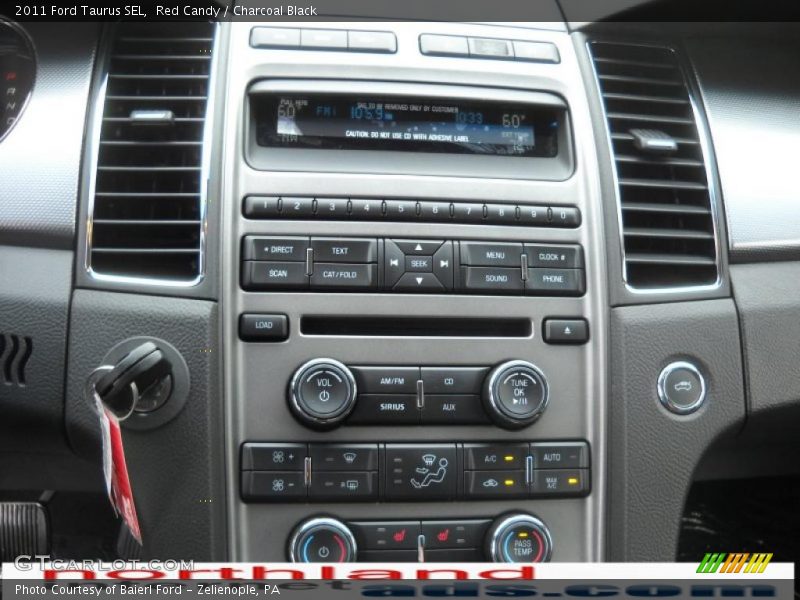 Red Candy / Charcoal Black 2011 Ford Taurus SEL