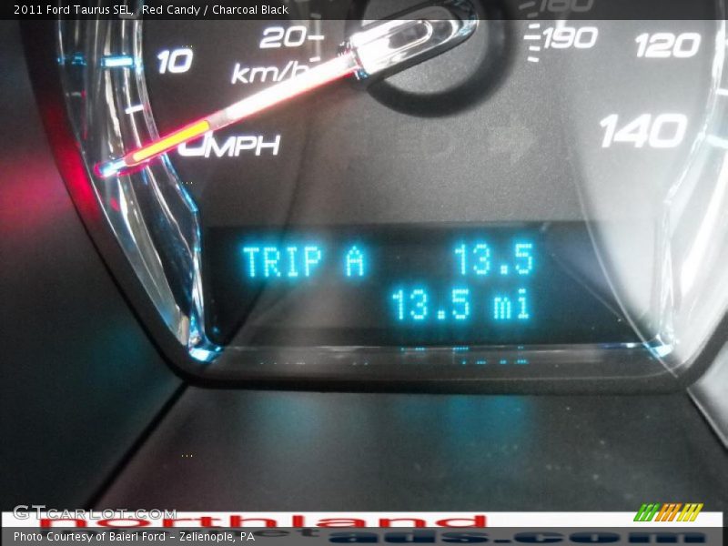 Red Candy / Charcoal Black 2011 Ford Taurus SEL