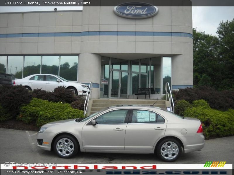 Smokestone Metallic / Camel 2010 Ford Fusion SE