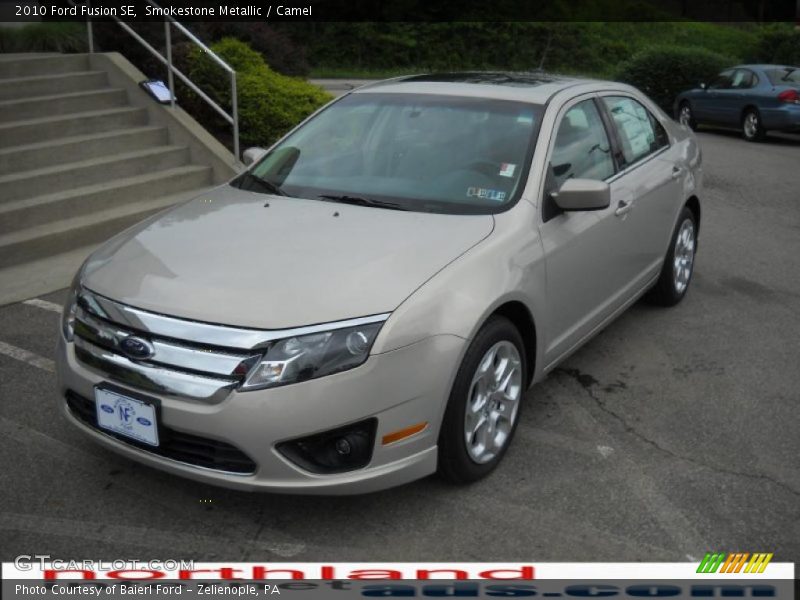 Smokestone Metallic / Camel 2010 Ford Fusion SE
