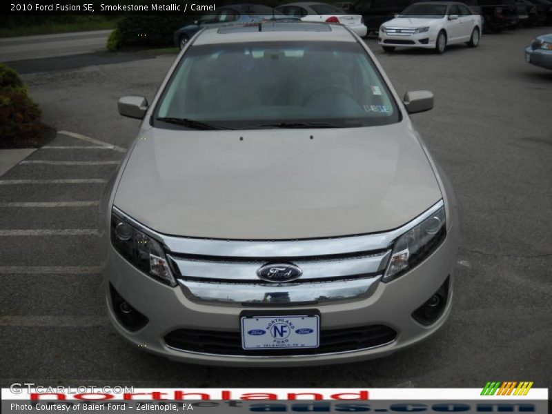 Smokestone Metallic / Camel 2010 Ford Fusion SE