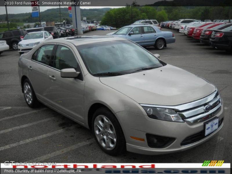 Smokestone Metallic / Camel 2010 Ford Fusion SE