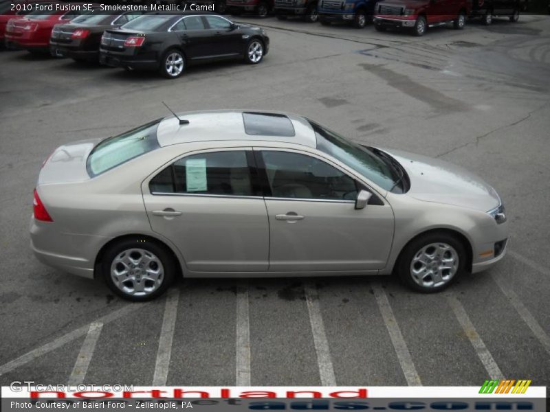 Smokestone Metallic / Camel 2010 Ford Fusion SE