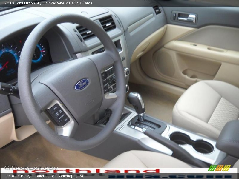 Smokestone Metallic / Camel 2010 Ford Fusion SE