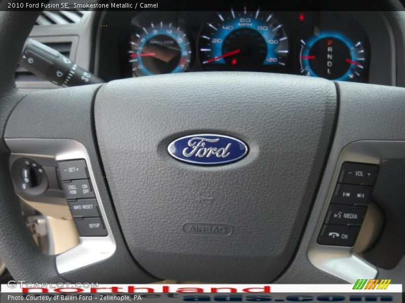 Smokestone Metallic / Camel 2010 Ford Fusion SE