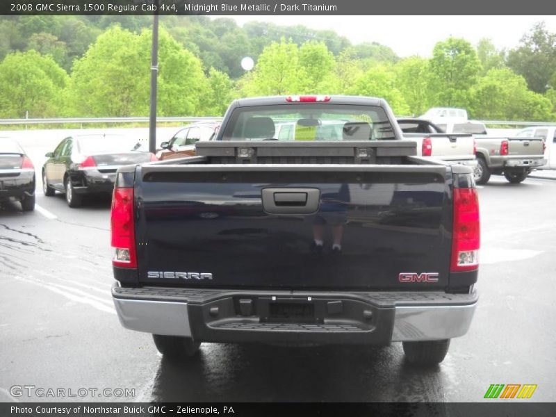 Midnight Blue Metallic / Dark Titanium 2008 GMC Sierra 1500 Regular Cab 4x4