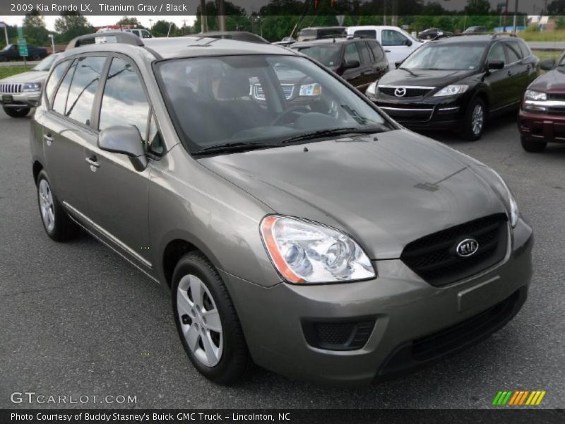 Titanium Gray / Black 2009 Kia Rondo LX