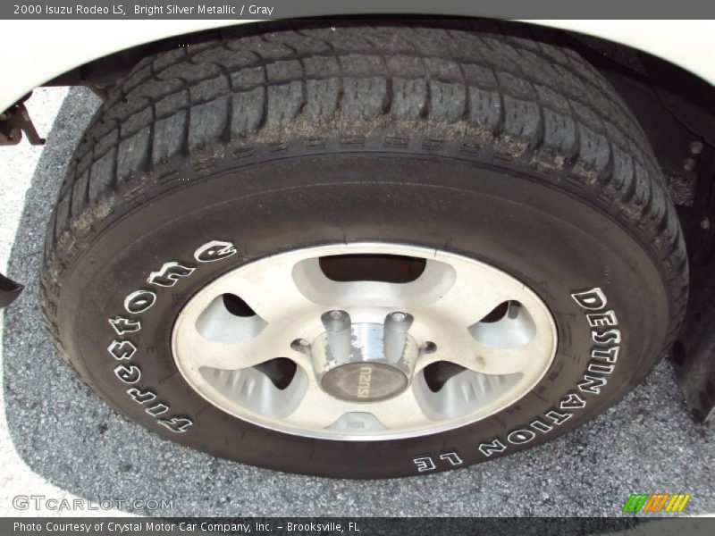 Bright Silver Metallic / Gray 2000 Isuzu Rodeo LS