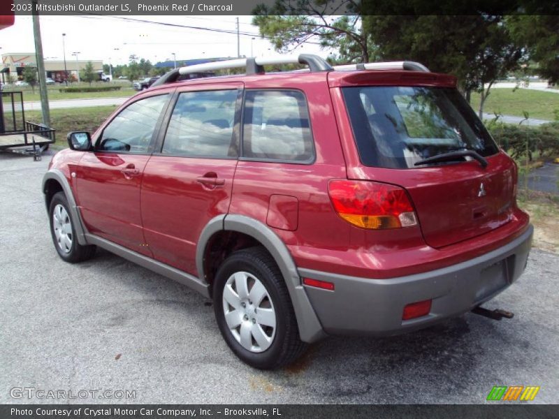 Phoenix Red / Charcoal 2003 Mitsubishi Outlander LS