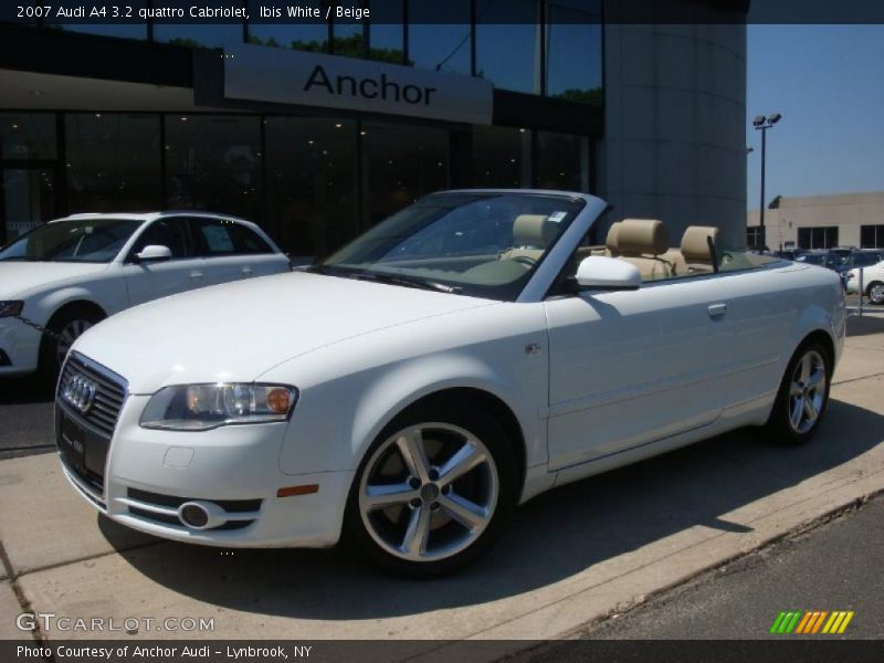 Ibis White / Beige 2007 Audi A4 3.2 quattro Cabriolet