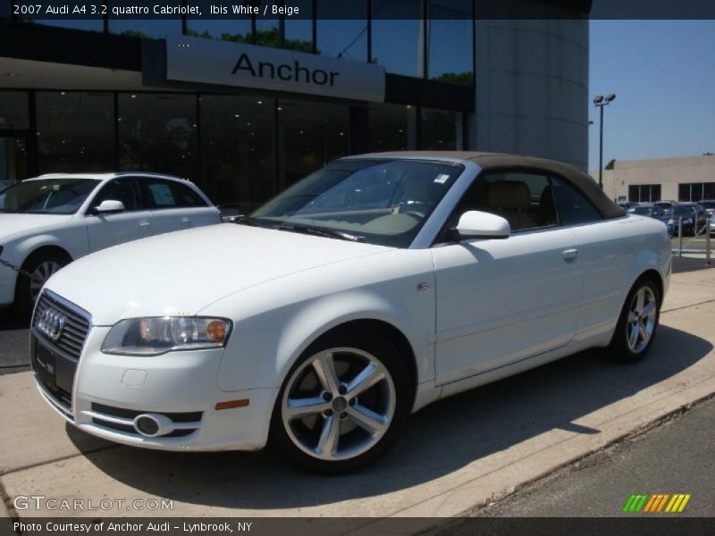 Ibis White / Beige 2007 Audi A4 3.2 quattro Cabriolet