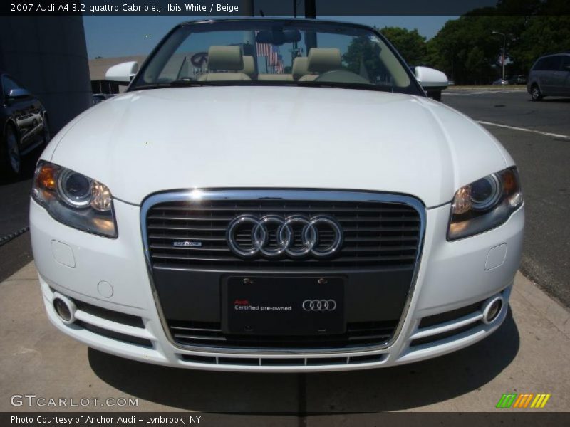 Ibis White / Beige 2007 Audi A4 3.2 quattro Cabriolet