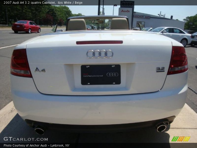 Ibis White / Beige 2007 Audi A4 3.2 quattro Cabriolet