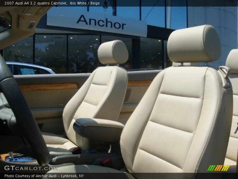 Ibis White / Beige 2007 Audi A4 3.2 quattro Cabriolet