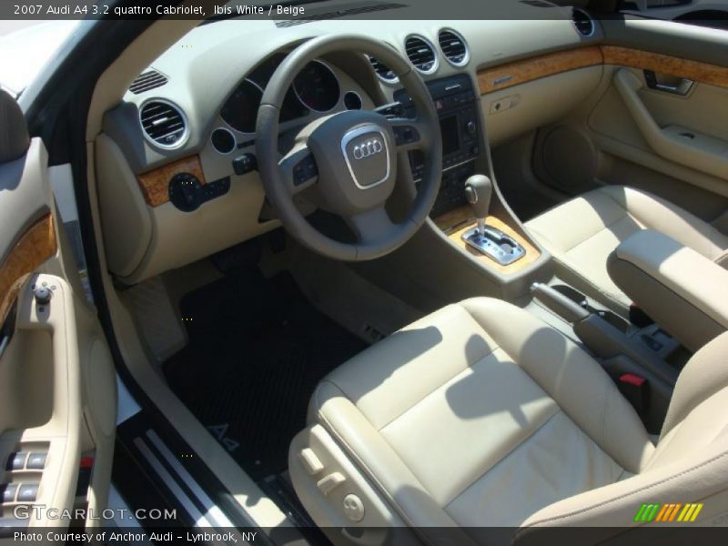 Ibis White / Beige 2007 Audi A4 3.2 quattro Cabriolet
