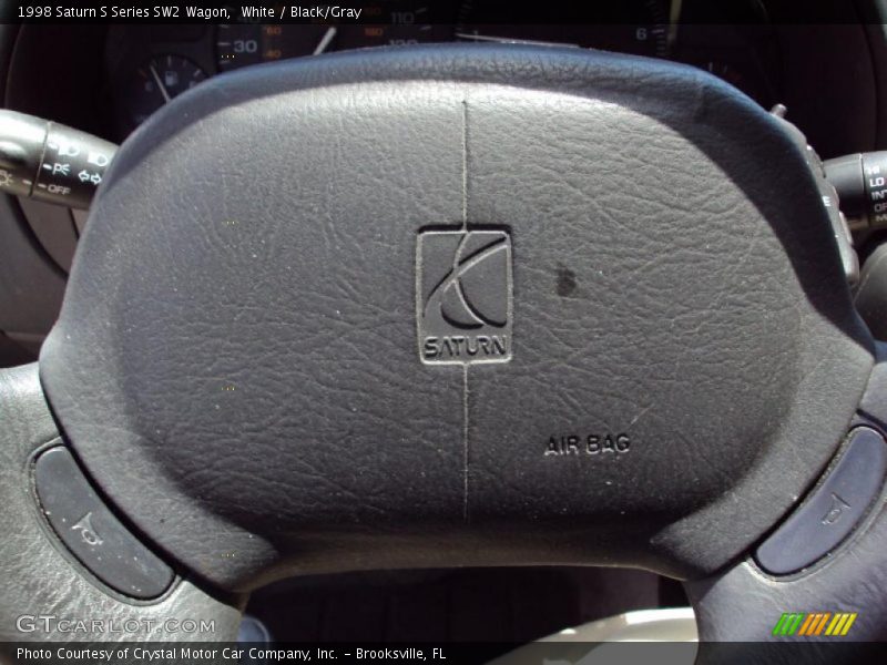 White / Black/Gray 1998 Saturn S Series SW2 Wagon