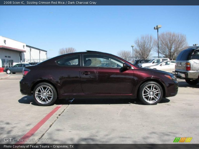 Sizzling Crimson Red Mica / Dark Charcoal Gray 2008 Scion tC