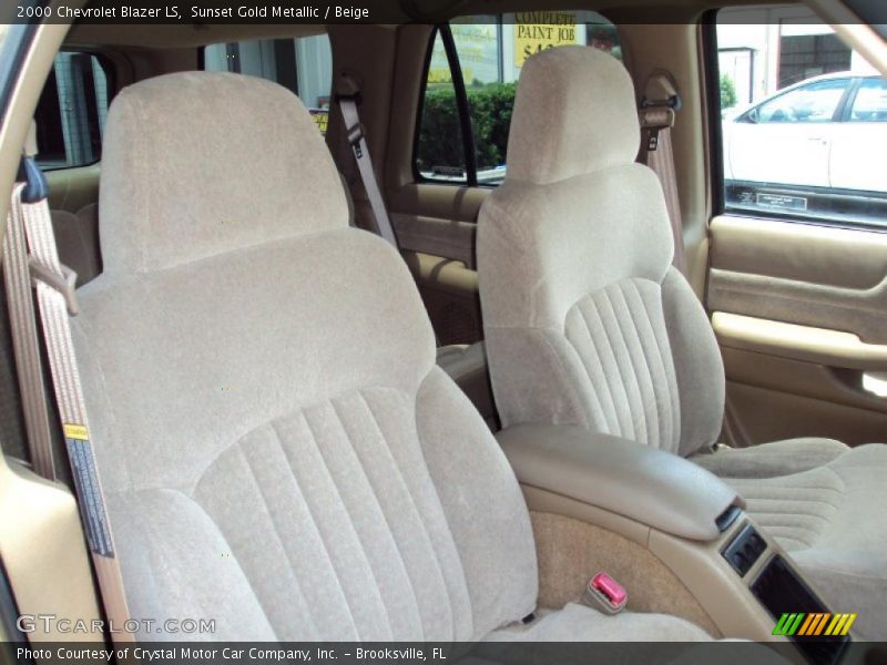 Sunset Gold Metallic / Beige 2000 Chevrolet Blazer LS