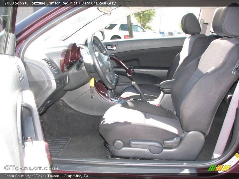Sizzling Crimson Red Mica / Dark Charcoal Gray 2008 Scion tC