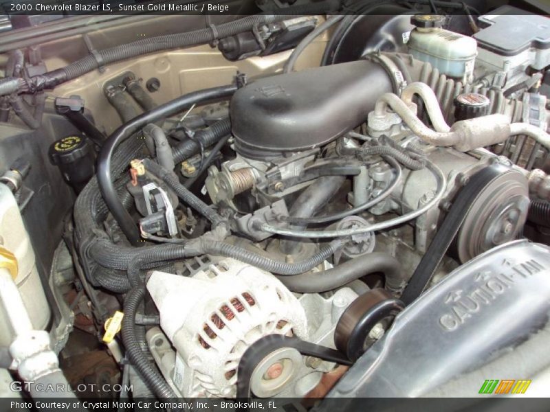 Sunset Gold Metallic / Beige 2000 Chevrolet Blazer LS