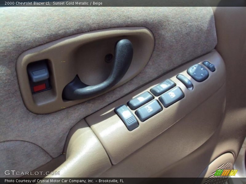 Sunset Gold Metallic / Beige 2000 Chevrolet Blazer LS