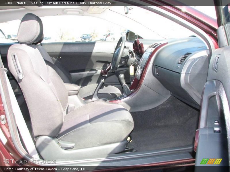 Sizzling Crimson Red Mica / Dark Charcoal Gray 2008 Scion tC